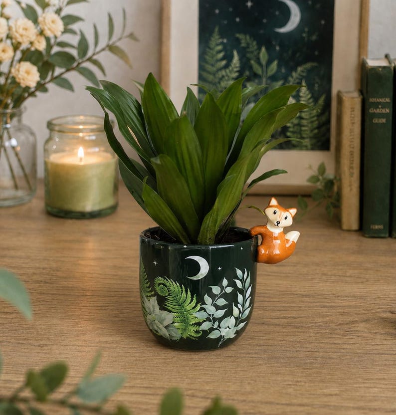 Forest Fox Plant Pot
