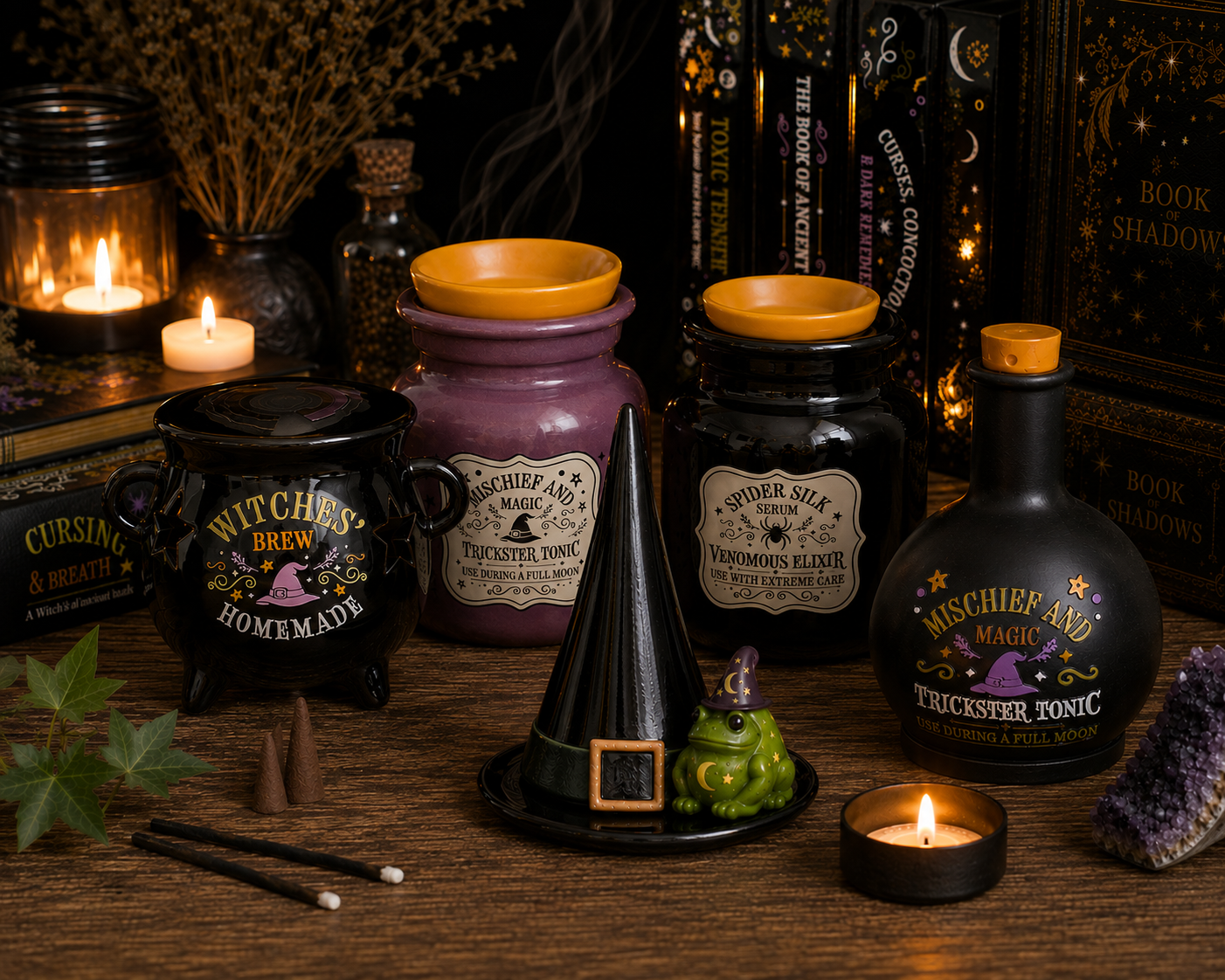 Witch's Apothecary Set of 4 Holders