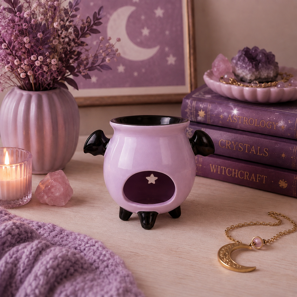 Bat Cauldron Oil Burner with Free Item