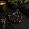 Black Cat Face Trinket Dish