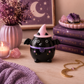 Witchy Bat Cauldron Oil Burner with Free Item