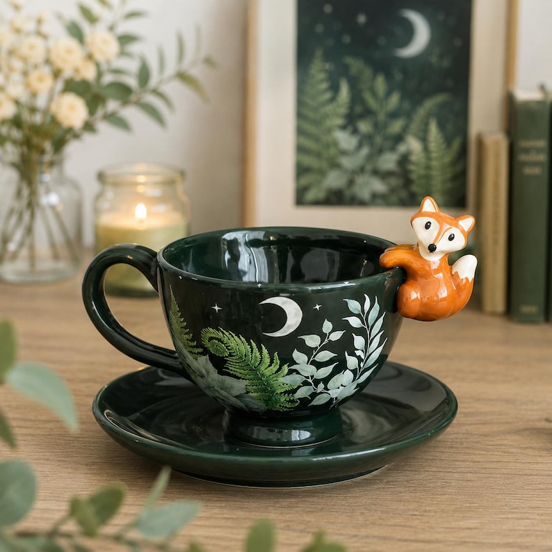 Forest Fox Teacup & Saucer