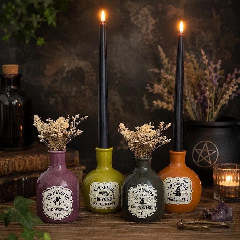 Witch's Apothecary Set of 4 Holders