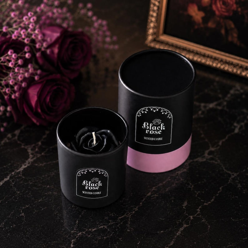 Black Rose Scented Candle
