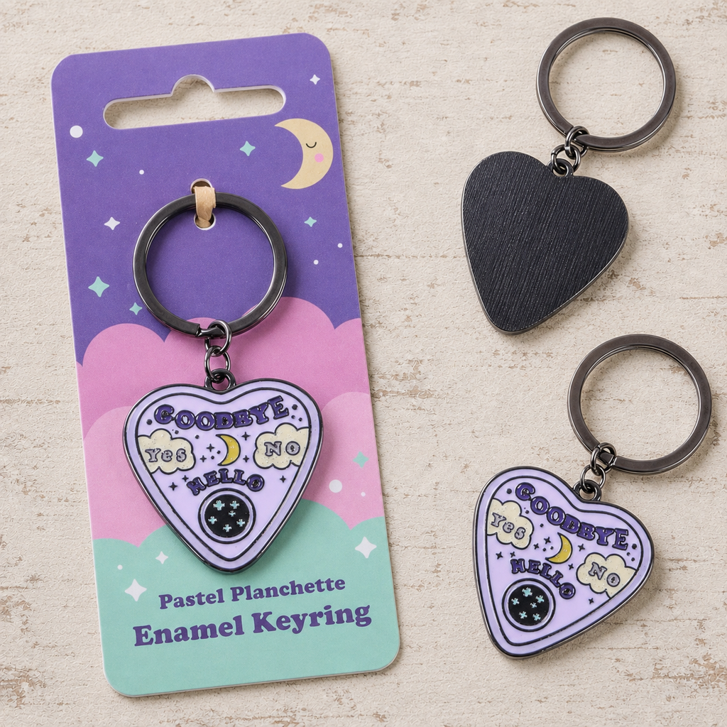 Ouija Planchette Plant Pot with Keyring