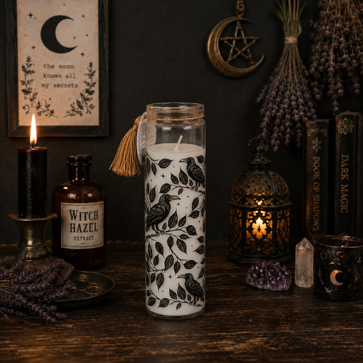 Deadly Nightshade Raven Scented Candle
