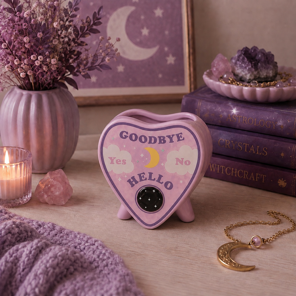 Ouija Planchette Plant Pot with Keyring