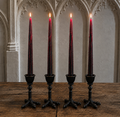 Vampire Blood Red Bleeding Taper Candles Set of 4