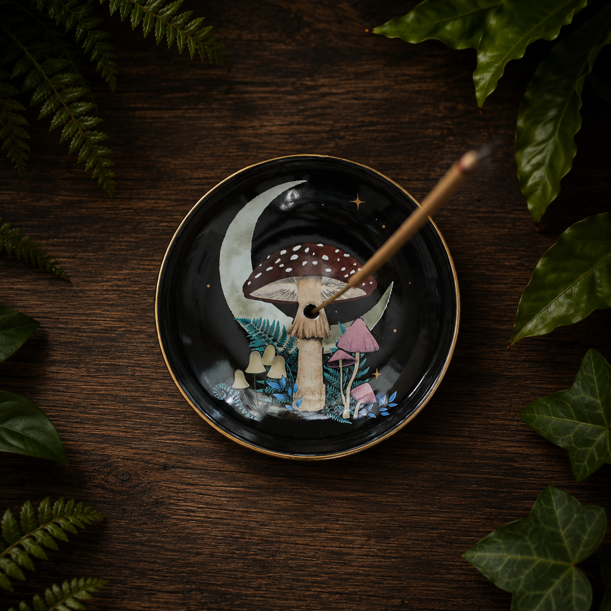 Dark Forest Incense Sticks with Incense Holder