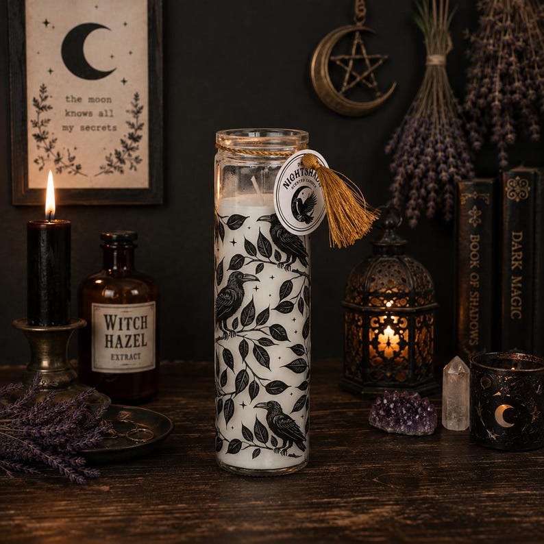 Deadly Nightshade Raven Scented Candle